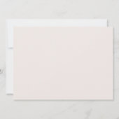 Moderne florale Hochzeitskarte (Rückseite)