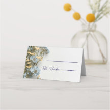 Moderne florale Hochzeitsplatzkarten