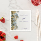 Moderne florale Hochzeitsservietten Serviette (Beispiel)