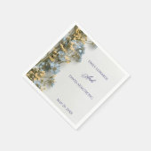 Moderne florale Hochzeitsservietten Serviette (Ecke)