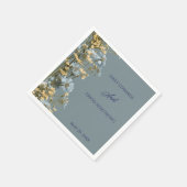 Moderne Florale Hochzeitsservietten Serviette (Ecke)