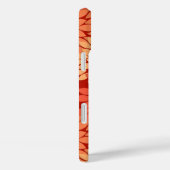 Moderne florale Kimono Print, Mandarin Orange Case-Mate iPhone Hülle (Rückseite / Rechts)
