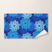 Moderne florale Kimono Print, Pastel Blue und Indi Badhandtuch Set (Handtuch)