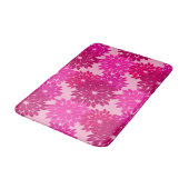 Moderne florale Kimono Print, Rosa, Fuchsia und We Badematte (Schrägansicht)