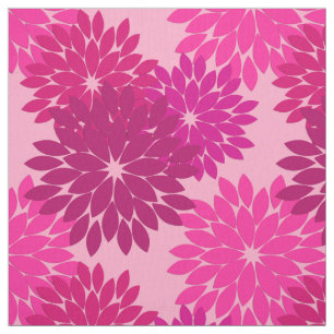Moderne florale Kimono Print, Rosa, Fuchsia und We Stoff