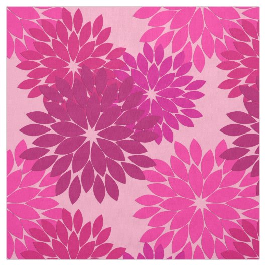 Moderne florale Kimono Print, Rosa, Fuchsia und We Stoff (Muster)