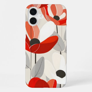 Moderne Florale Kunst Druck iPhone 16 Plus Hülle