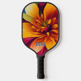 Moderne florale Kunst Pickleball Schläger