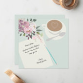 Moderne florale Liebe Persönliche Note Mitteilungskarte (Vorderseite/Rückseite Beispiel)
