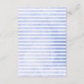 Moderne florale Marine Wasserfarben Details / Rich Begleitkarte (Rückseite)