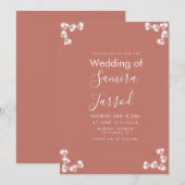 Moderne florale Motif Nuetral Wedding (Vorne/Hinten)
