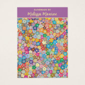 Moderne florale Nekklace Juwelier Display Card (Vorderseite)