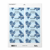 Moderne, florale neue Adresse (Vorne)