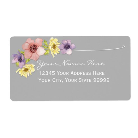 Moderne florale Rustikale Lettertypografie-Frühlin (Vorne)