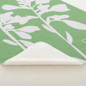 Moderne Florale Silhouette Benutzername Sherpadecke (3/4)