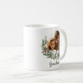 Moderne, florale Stilelemente mit Aquarellfarbe Fo Kaffeetasse (VorderseiteRechts)