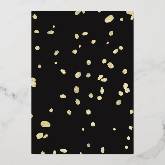 Moderne, florale Stilgrenze Folieneinladung (Rückseite)