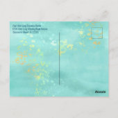 Moderne florale Tageslichteinsparungen erinnern Postkarte (Rückseite)