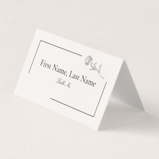 Moderne, florale Tischkarten