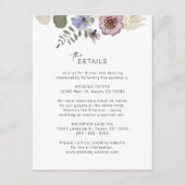 Moderne florale Umschließungskarte Begleitkarte (Vorderseite)