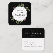 Moderne florale Visitenkarte (Vorne/Hinten)