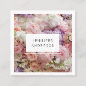 Moderne, florale Visitenkarte (Vorderseite)