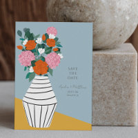 Moderne Florale Volkstümliche Vase Hochzeit im Mit
