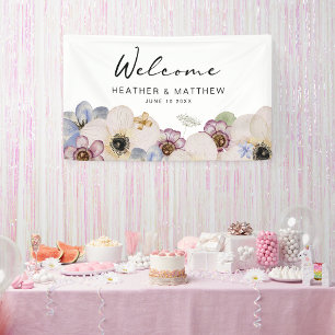 Moderne Florale Willkommensbanner Banner