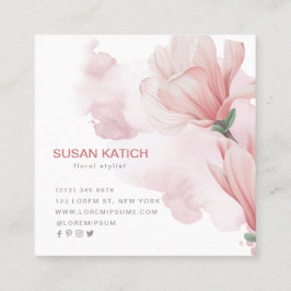 Moderne florenfarbene Visitenkarte