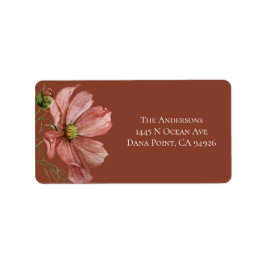 Moderne Florenz Terracotta Wedding Adressaufkleber