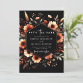 Moderne Florenz Terracotta Wedding Save The Date (Stehend Vorderseite)