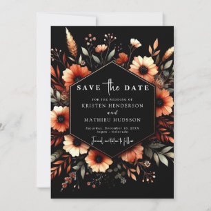 Moderne Florenz Terracotta Wedding Save The Date