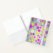 Moderne, florfarbene Notebooks Notizblock (Innenseite)