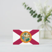 Moderne Florida Business Card, Florida Flag / USA Visitenkarte (Stehend Vorderseite)