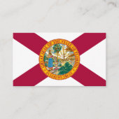 Moderne Florida Business Card, Florida Flag / USA Visitenkarte (Vorderseite)