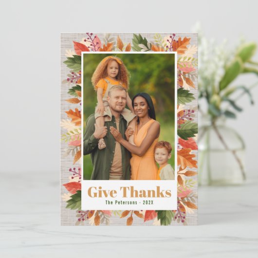 MODERNE FLÜSSE | Danksagkarte Dankeskarte (Stehend Vorderseite)