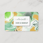 Moderne flüssige Acrylkunde Visitenkarte (Vorderseite)