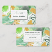 Moderne flüssige Acrylkunde Visitenkarte (Vorne/Hinten)