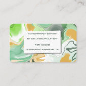 Moderne flüssige Acrylkunde Visitenkarte (Rückseite)