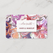 Moderne flüssige Acrylkunde Visitenkarte (Vorderseite)