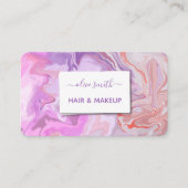 Moderne flüssige Acrylkunde Visitenkarte (Vorderseite)