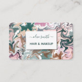 Moderne flüssige Acrylkunde Visitenkarte (Vorderseite)