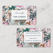 Moderne flüssige Acrylkunde Visitenkarte (Vorne/Hinten)