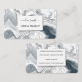 Moderne flüssige Acrylkunde Visitenkarte (Vorne/Hinten)