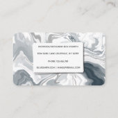 Moderne flüssige Acrylkunde Visitenkarte (Rückseite)