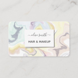 Moderne flüssige Acrylkunde Visitenkarte