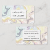 Moderne flüssige Acrylkunde Visitenkarte (Vorne/Hinten)