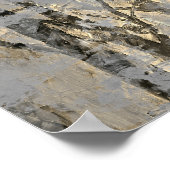 Moderne Foggy Forest Artistic Painting Poster (Ecke)