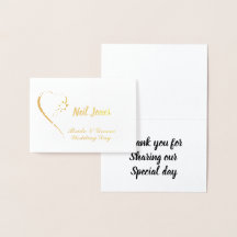 Moderne Foil individuell anpassbare Hochzeitgäste