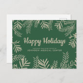 Moderne Foliage | Begrüßung des Arztes Postkarte (Vorne/Hinten)